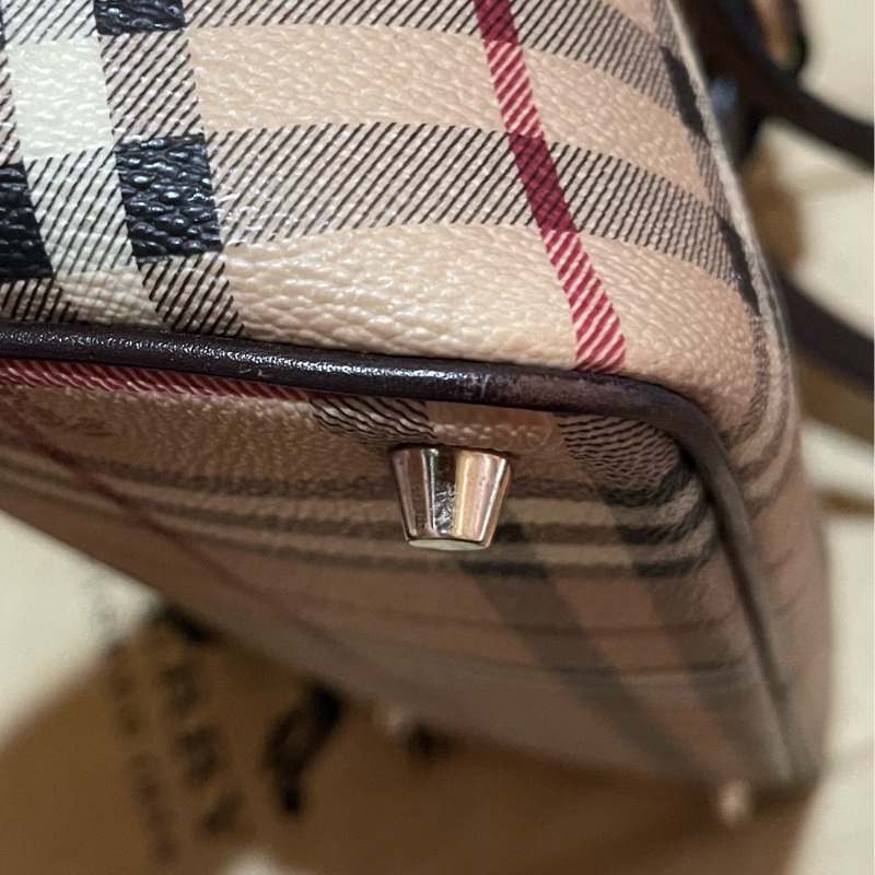 Burberry 經典格紋戰馬托特包-45