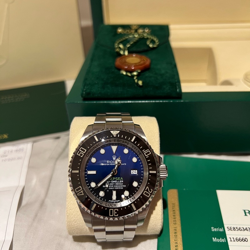 Rolex 116660漸層藍水鬼王2015年瑞士購入一手錶-10