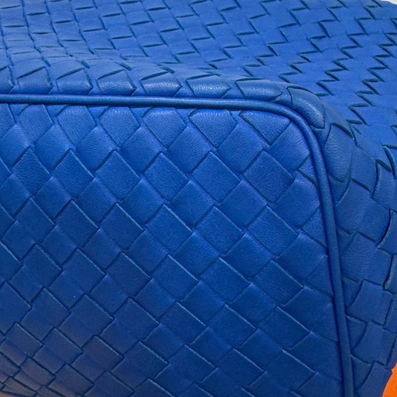 BOTTEGA VENETA BV 葆蝶家 克萊茵藍 全皮 編織 便當包 飯盒包 手提包 肩背包 側背包 腋下包-30