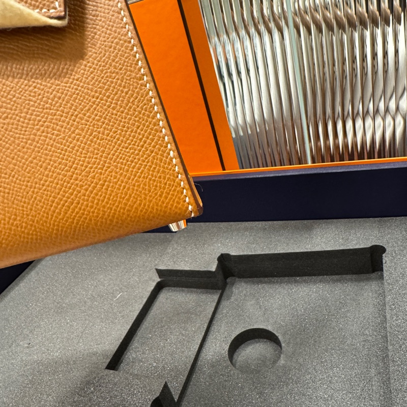 HERMÈS Kelly Desordre W金棕銀釦-2