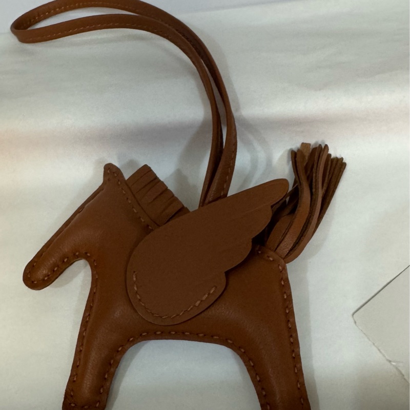 🐴經典愛馬仕小馬 Hermès 棕色小飛馬 pm 全新離櫃-6