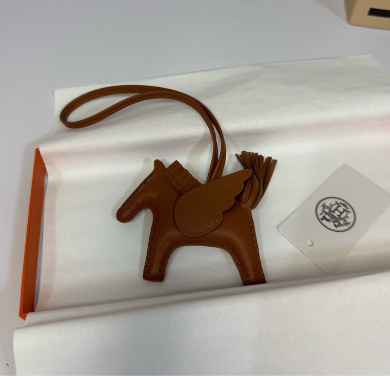 🐴經典愛馬仕小馬 Hermès 棕色小飛馬 pm 全新離櫃-9