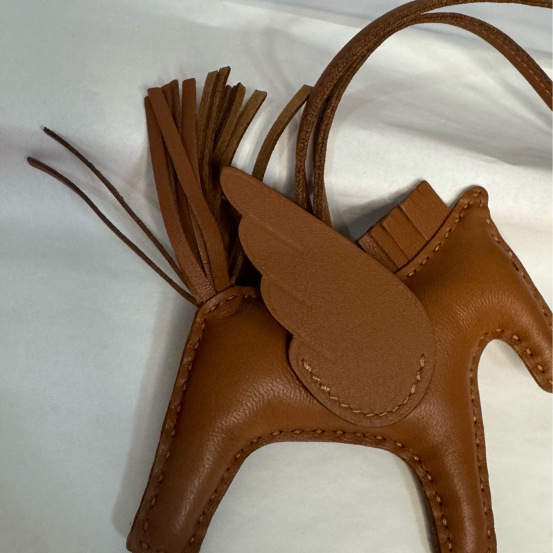 🐴經典愛馬仕小馬 Hermès 棕色小飛馬 pm 全新離櫃-15