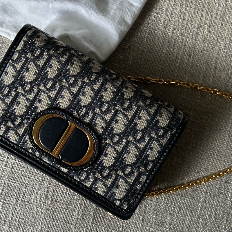 Dior 30 Montaigne 深藍老花二合一鍊包-4