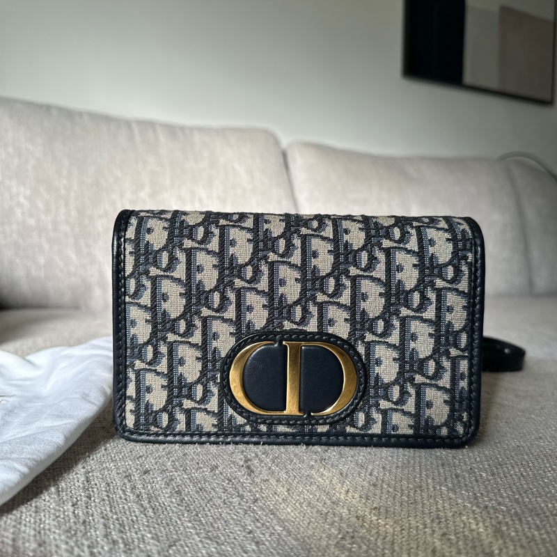 Dior 30 Montaigne 深藍老花二合一鍊包-5