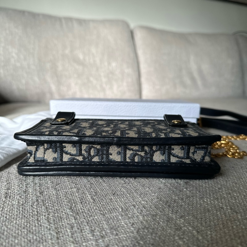 Dior 30 Montaigne 深藍老花二合一鍊包-7