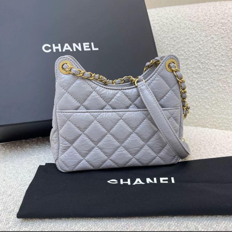（全新）CHANEL Hobo 天貓小號-6