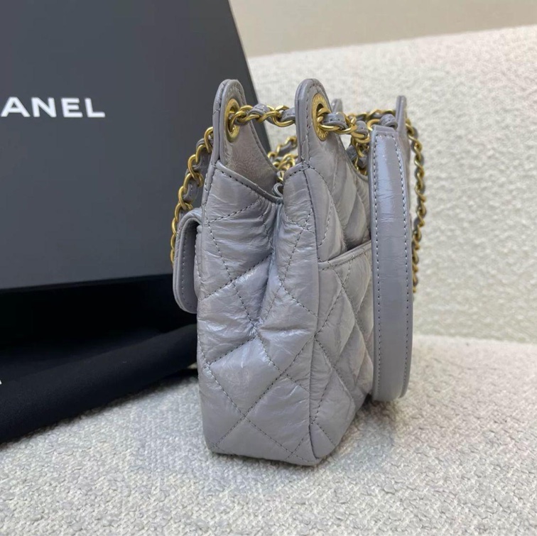 （全新）CHANEL Hobo 天貓小號-10