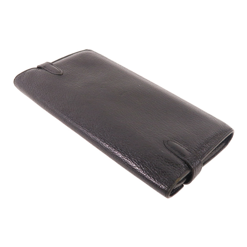 HERMES Chevre皮革Kelly Wallet銀扣長錢包-3