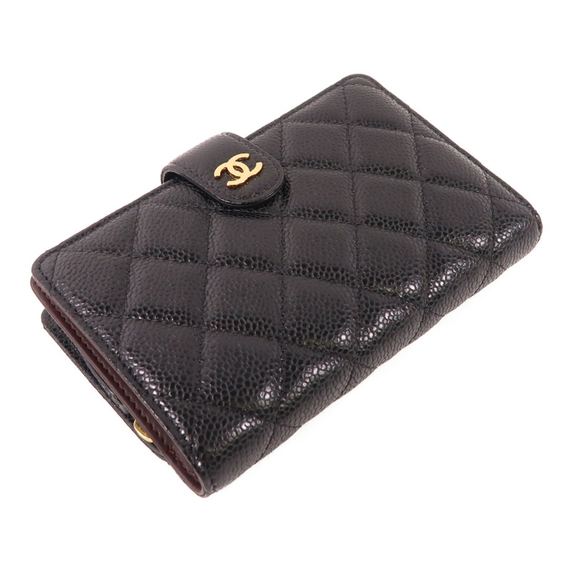 CHANEL 牛皮皮革Fold Wallet金扣錢包-2