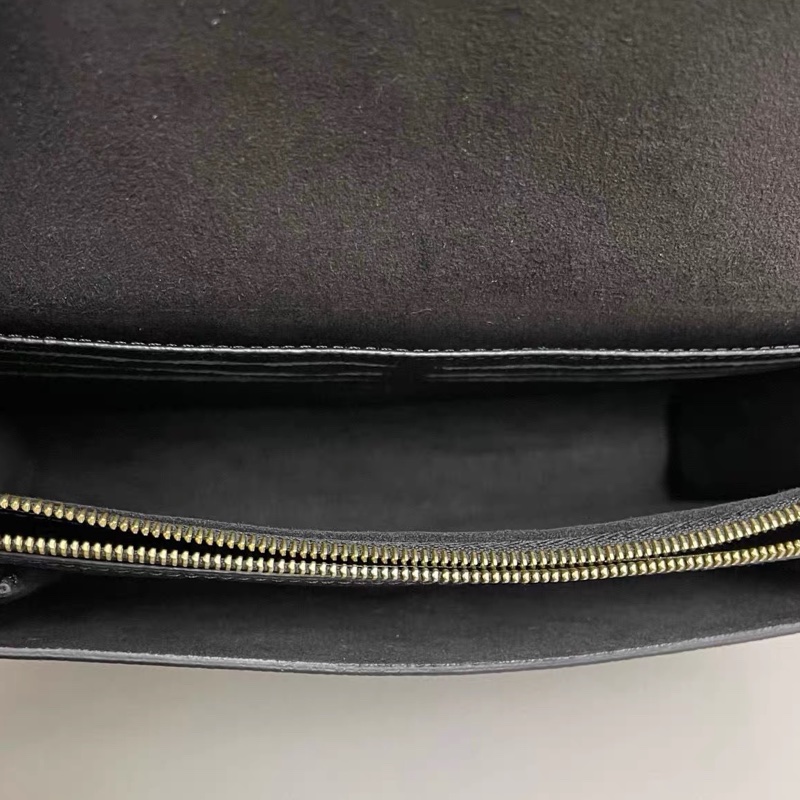 Louis Vuitton Vavin Woc黑色老花壓紋牛皮鏈條包 芯片款-8