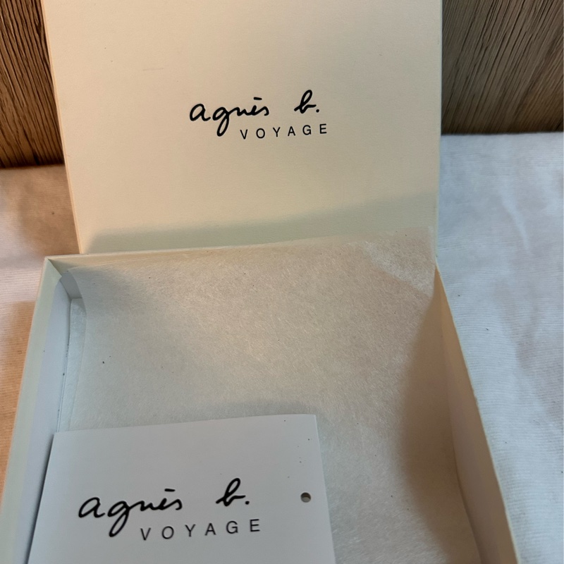 專櫃正品 法國品牌 agnis b. 牛皮皮革藍色零錢包-25