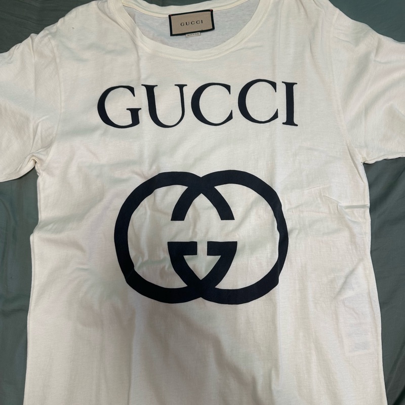 Gucci白色短袖T恤-0