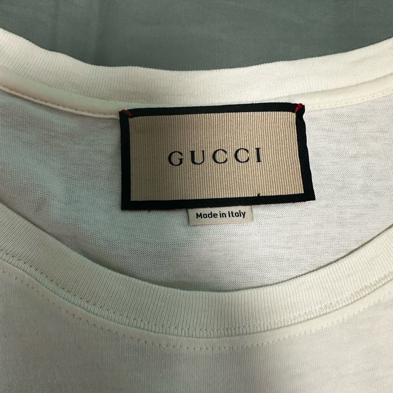Gucci白色短袖T恤-1