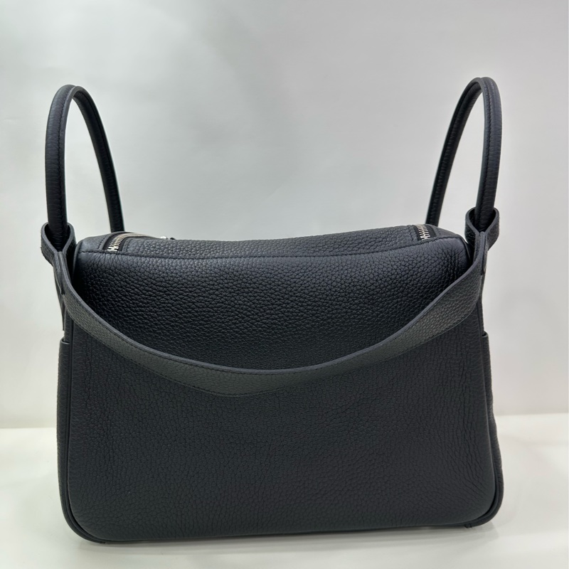 Hermes Lindy 30 黑銀 tc皮 U刻 有單 近全新-2
