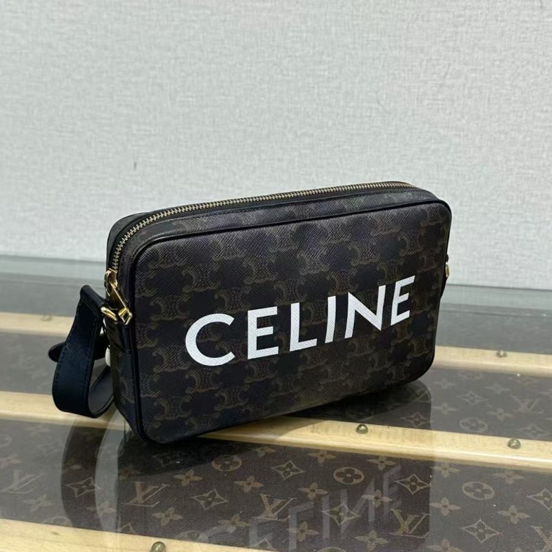 CELINE 老花單肩斜背相機包 23*14*4 98新 配件塵袋-0