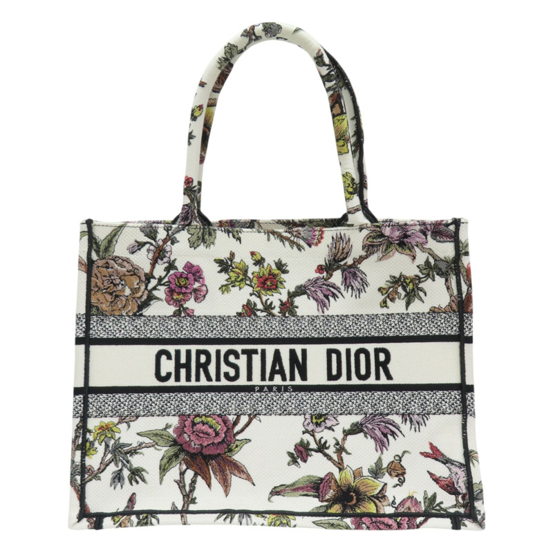 米色 棉布 Book Tote 中型 托特包-0