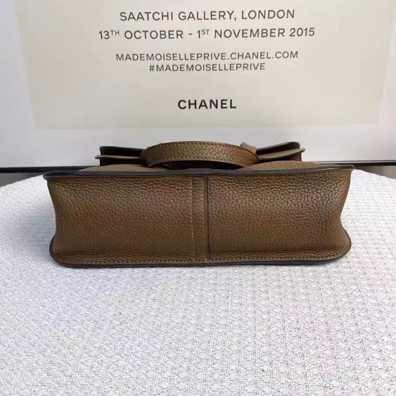 ✨HERMES 栗子色金扣Halzan25手提肩背斜背包 25*17*8  99新配件塵袋-1