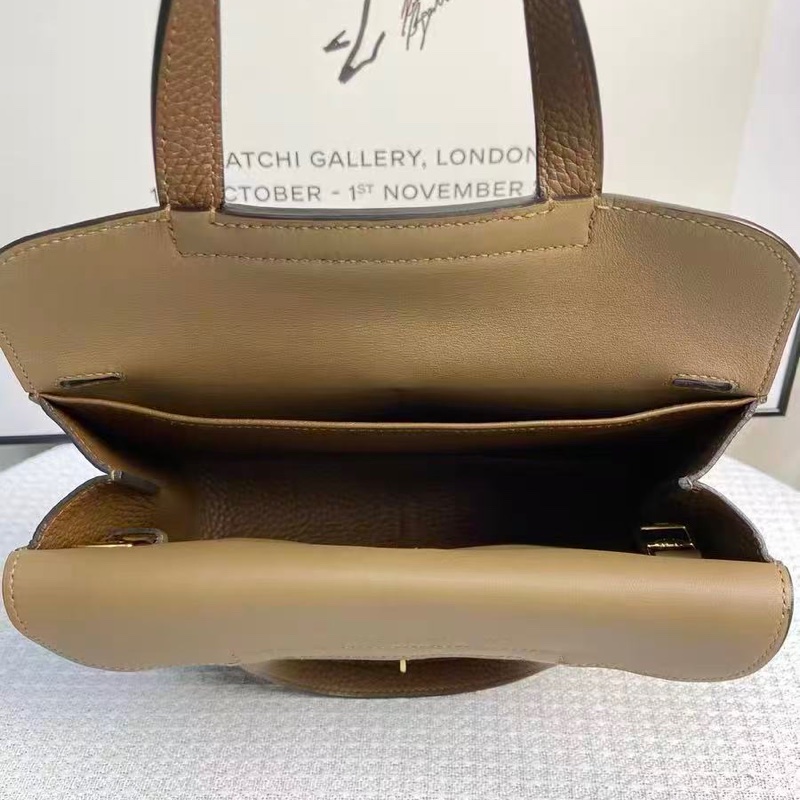 ✨HERMES 栗子色金扣Halzan25手提肩背斜背包 25*17*8  99新配件塵袋-3