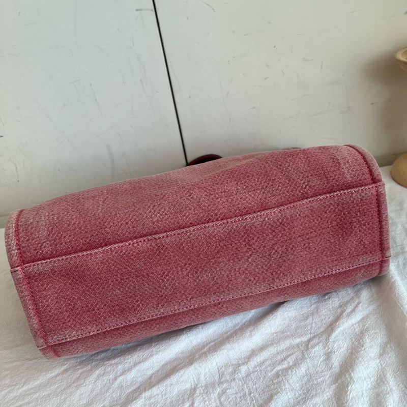 ෆ Chanel 沙灘包 西瓜紅🍉烏梅子醬色系❤️-15