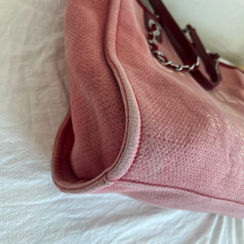 ෆ Chanel 沙灘包 西瓜紅🍉烏梅子醬色系❤️-18