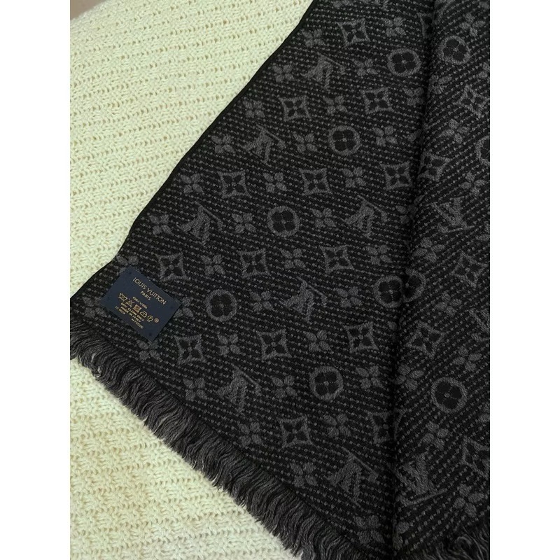 LV 絕版羊毛圍巾 混色-7