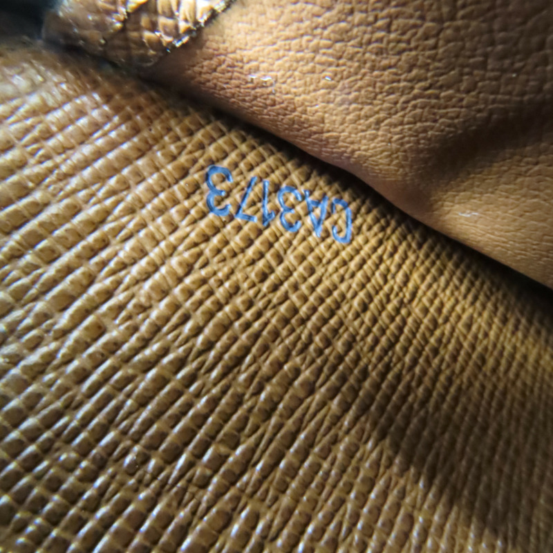 棕色 原花 帆布 拉鍊 長夾 M60017-9