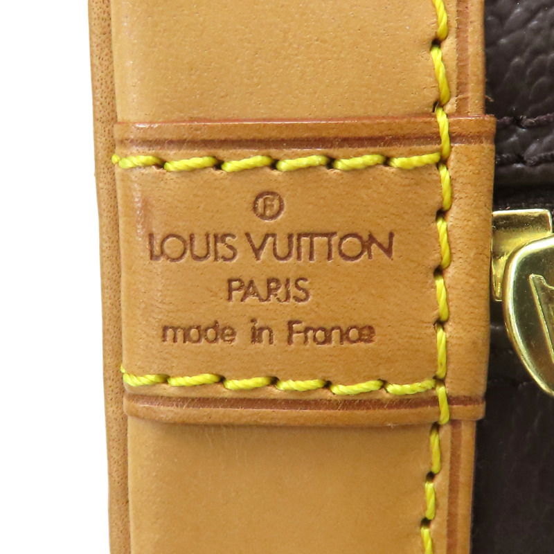 棕色 原花 帆布 Alma PM 手提包【LOUIS VUITTON LV 路易威登】 M51130-9