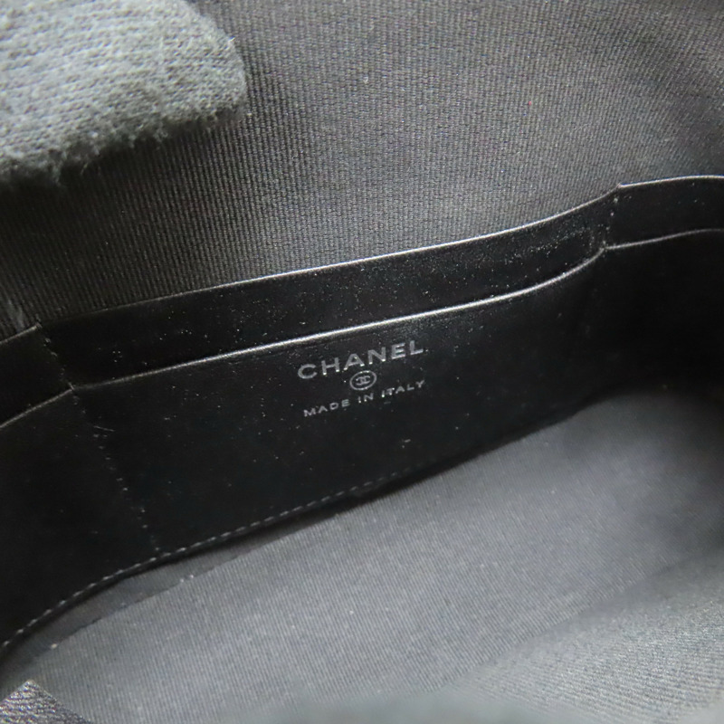 黑色 菱格紋 小羊皮 貝殼包 肩背包【CHANEL 香奈兒】-4