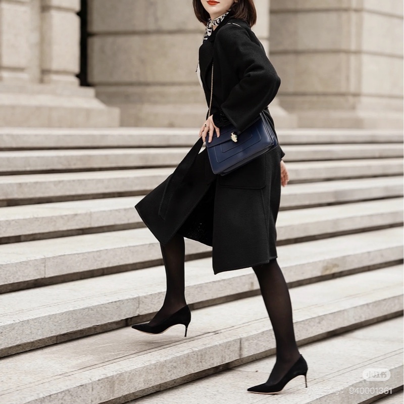 BVLGARI 寶格麗Serpenti Forever 經典 琺瑯 蛇頭 牛皮 黑 鍊條包 斜背包 肩背包 腋下包-6