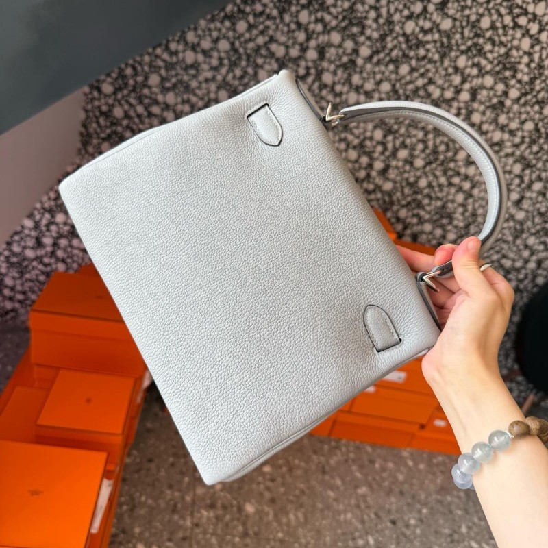 Hermes Kelly28 4Z海鷗灰銀扣 全套-7