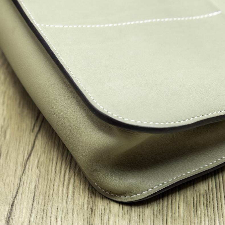 HERMES(愛馬仕) HERMES HALZAN 22CM 鼠尾草綠 羊皮-2