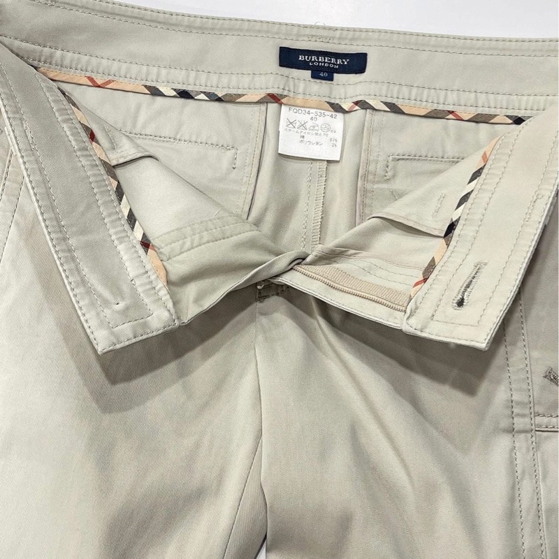 BURBERRY 倫敦 格紋口袋休閒褲-8