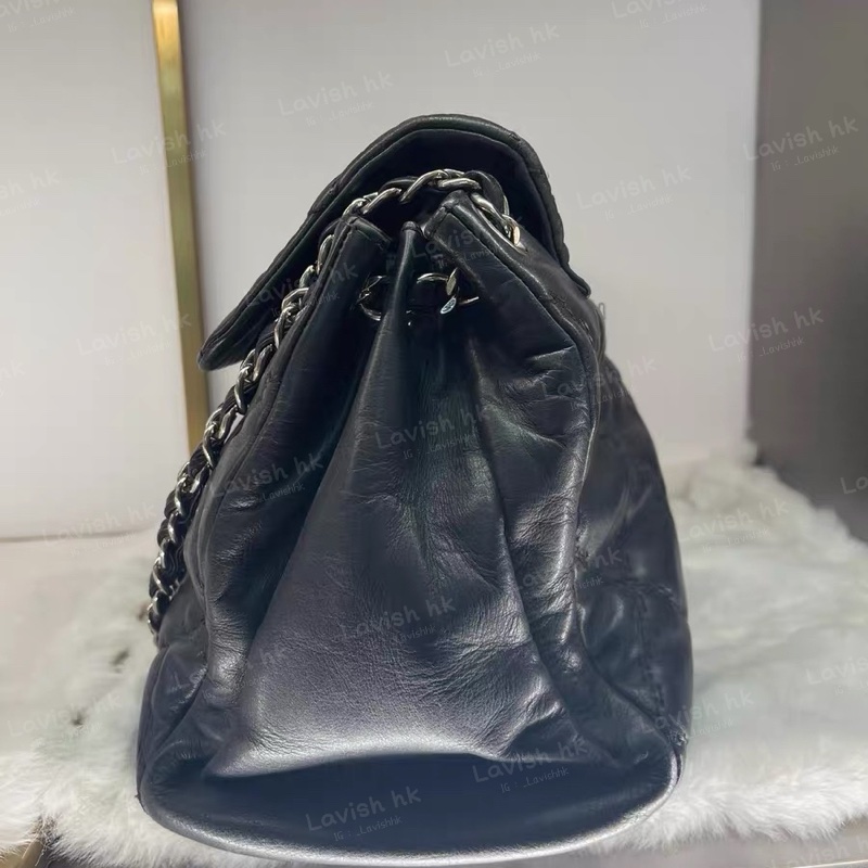 CHANEL 大LOGO琺瑯扣 鏈條包-2