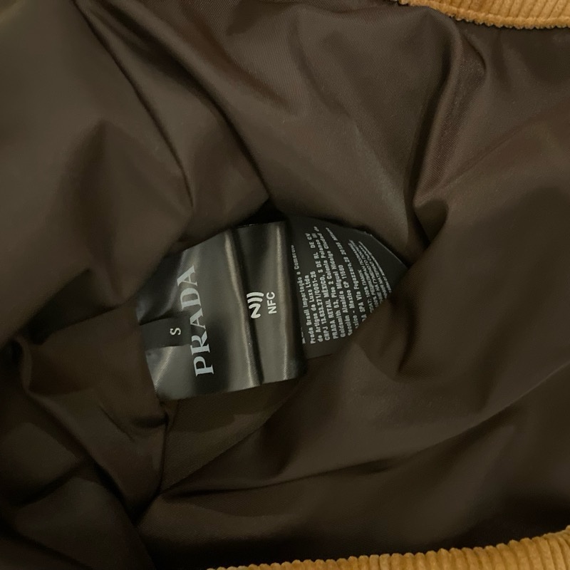 PRADA 燈芯絨 牛仔 襯衫 外套 男|三角Logo|吊牌未拆-12