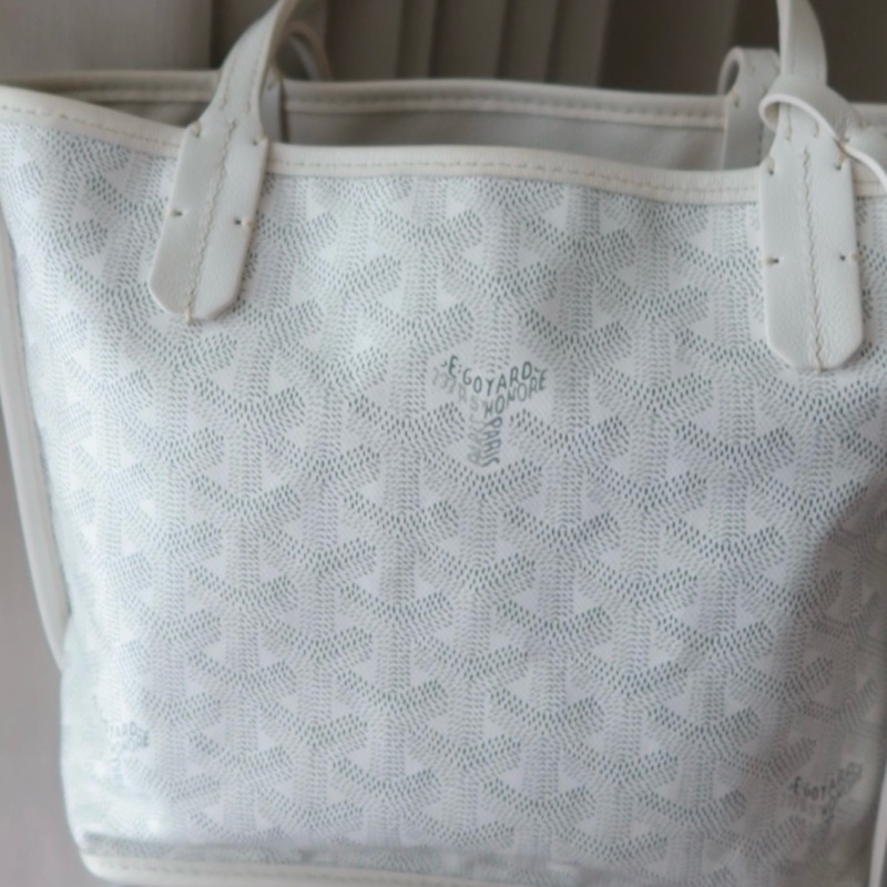 Goyard Anjou mini tote 白 托特包-4