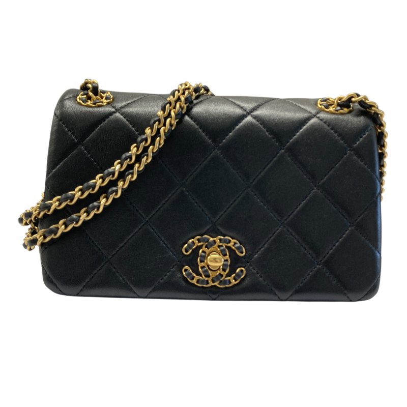 CHANEL 香奈兒 AS4780 羊皮 肩背包 黑色 金釦-0