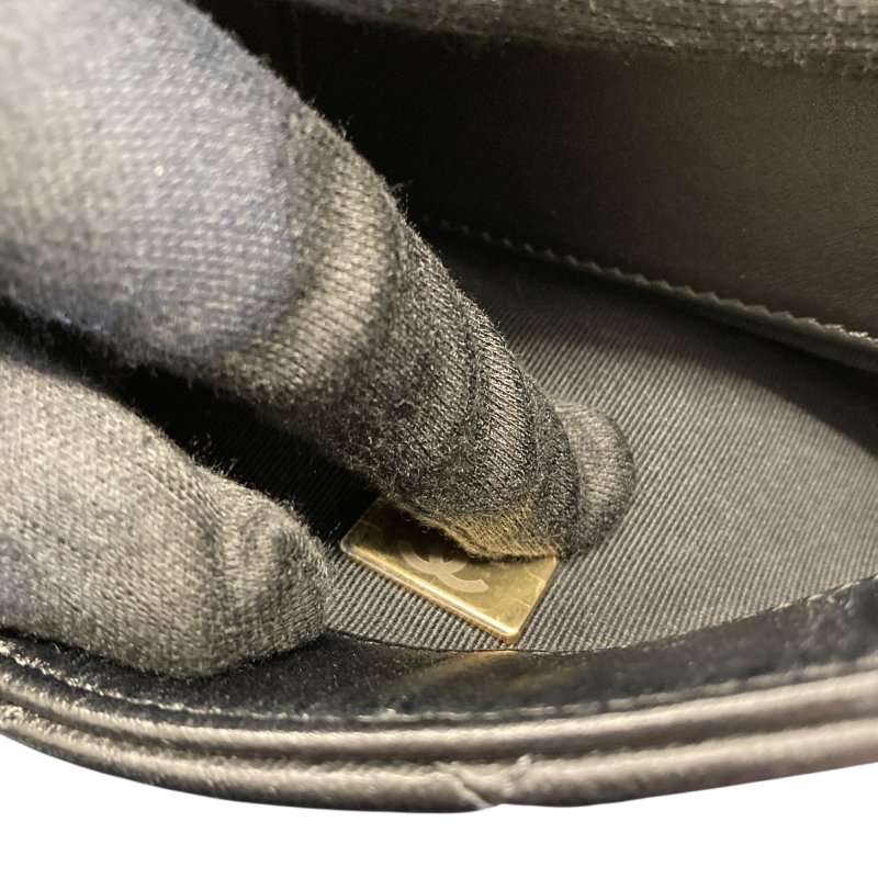 CHANEL 香奈兒 AS4780 羊皮 肩背包 黑色 金釦-8