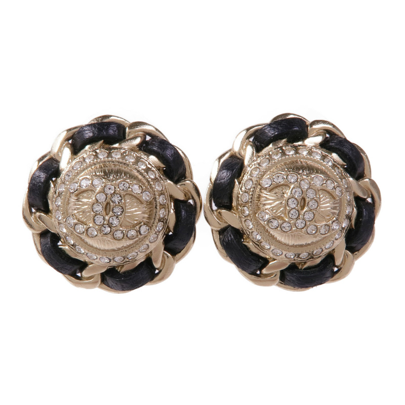 CHANEL 皮革/金屬Earrings耳環-0