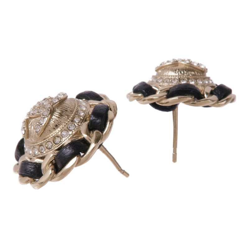 CHANEL 皮革/金屬Earrings耳環-3