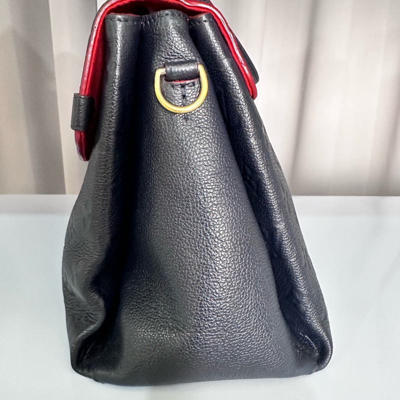 LV GEORGES 深藍壓紋手提包-4