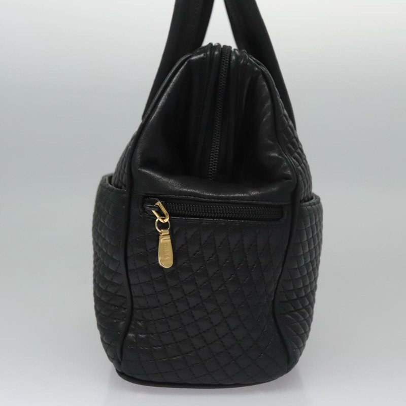 【日本直送】BALLY 絎縫手提包 皮革 黑色 正品 109810-2