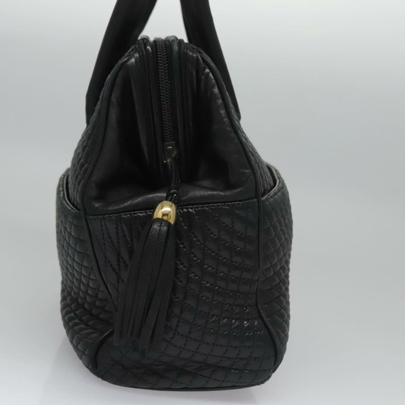 【日本直送】BALLY 絎縫手提包 皮革 黑色 正品 109810-3