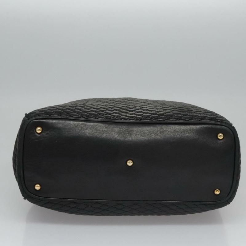 【日本直送】BALLY 絎縫手提包 皮革 黑色 正品 109810-4
