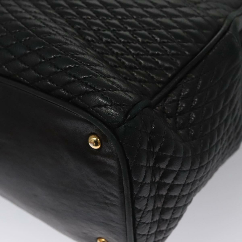 【日本直送】BALLY 絎縫手提包 皮革 黑色 正品 109810-15