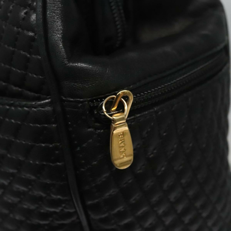 【日本直送】BALLY 絎縫手提包 皮革 黑色 正品 109810-17