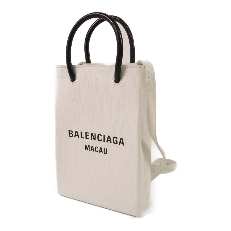 BALENCIAGA 牛皮皮革2 Way Shoulder Bag銀扣手挽肩背兩用袋-2