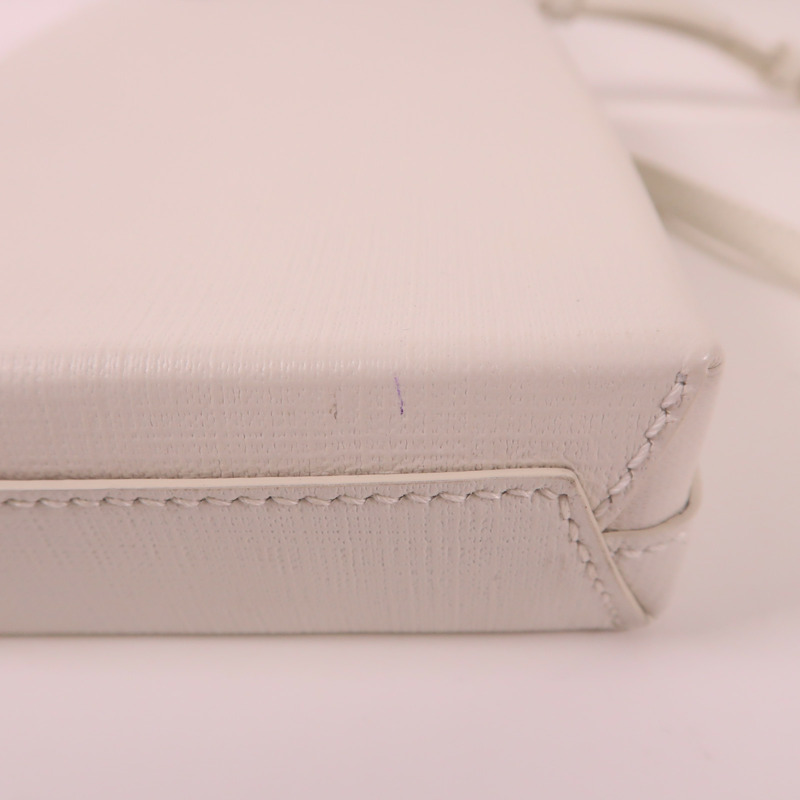 BALENCIAGA 牛皮皮革2 Way Shoulder Bag銀扣手挽肩背兩用袋-16