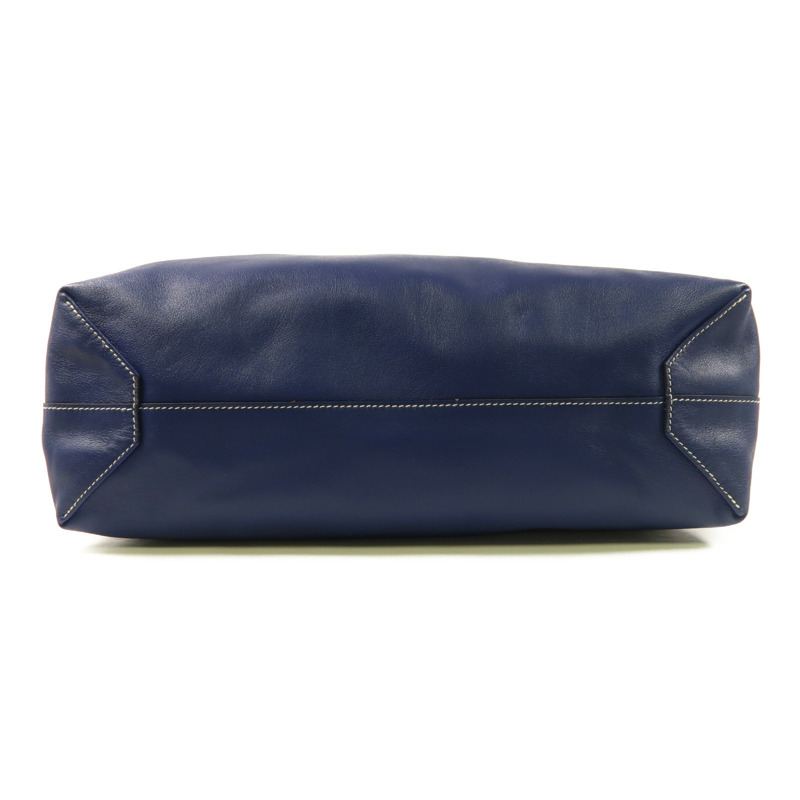 HERMES Swift皮革Double Sens肩背袋/手挽袋Bleu Hydra-3