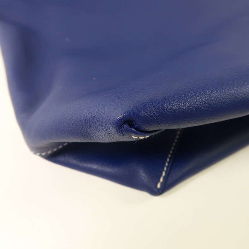 HERMES Swift皮革Double Sens肩背袋/手挽袋Bleu Hydra-11